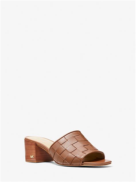 michael michael kors ingrid woven leather mule|Amazon.com .